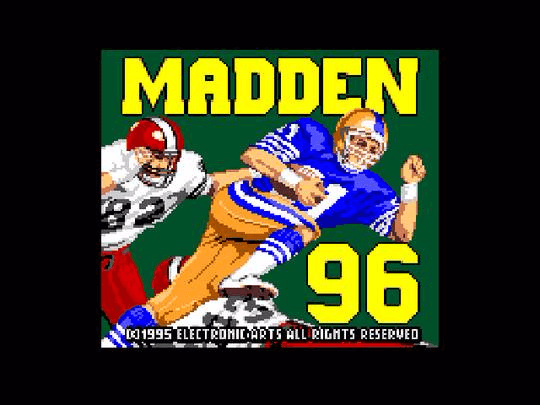 Madden 95 screenshot 2 for Sega Game Gear